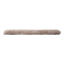 Beige Faux Fur Crate Dog Bed